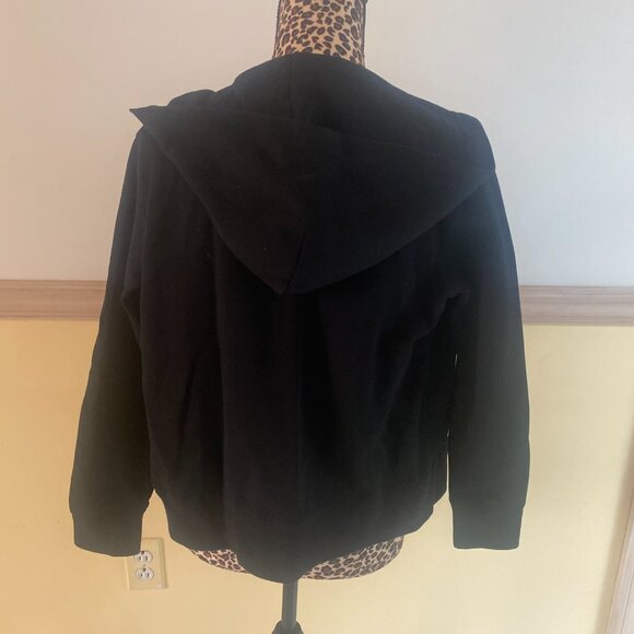 Polo Ralph Lauren Boys Black Hooded Zipper Sweatshirt N5 - Picture 3 of 4